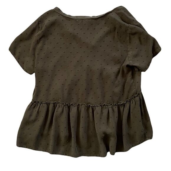JUN & IVY Green blouse size small - Picture 3 of 8